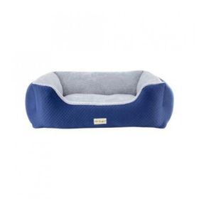 Pet Comfort Echo Mirinda Mavi Gri Peluş 105x80 cm Köpek Yatağı