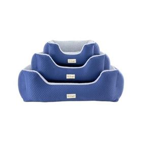 Pet Comfort Echo Mirinda Mavi Gri Peluş 60x50 cm Köpek Yatağı