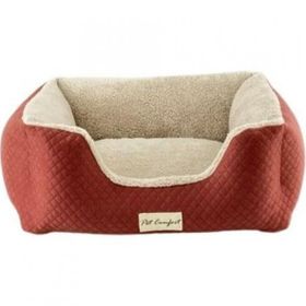 Pet Comfort Echo Mirinda Tarçın Ecru Peluş 60x50 cm Köpek Yatağı