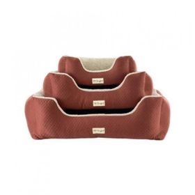 Pet Comfort Echo Mirinda Tarçın Ecru Peluş 80x65 cm Köpek Yatağı