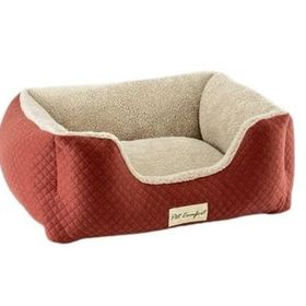 Pet Comfort Echo Tarçın Ecru Peluş S 60x50 cm Kedi ve Köpek Yatağı