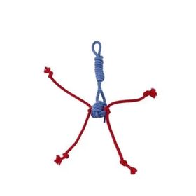 Pet Comfort İpli %100 Pamuk Gri Kırmızı 25 cm Kedi Oyuncağı