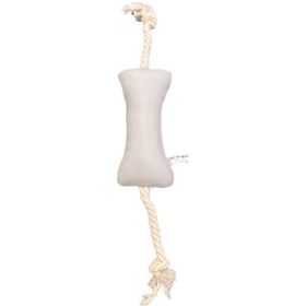 Pet Comfort İpli Kemik Açık Gri 17 cm Su Geçirmez Köpek Oyuncağı