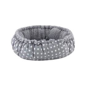 Pet Comfort Sunflower Çift Taraflı Gri Dot Peluş 60 cm Kedi ve Köpek Yatağı
