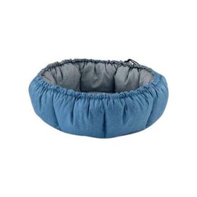 Pet Comfort Sunflower Çift Taraflı Puantiyeli Gri Mavi 85 cm Peluş Kedi ve Köpek Yatağı