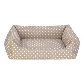 Pet Comfort Uniform Bej Puantiyeli L 70x60 cm Köpek Yatağı