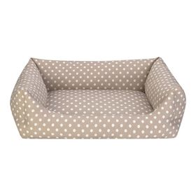 Pet Comfort Uniform Bej Puantiyeli L 70x60 cm Köpek Yatağı