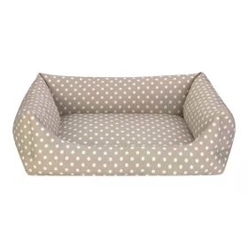 Pet Comfort Uniform Bej Puantiyeli L 70x60 cm Köpek Yatağı