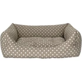 Pet Comfort Uniform Bej Puantiyeli L 70x60 cm Köpek Yatağı