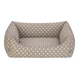 Pet Comfort Uniform Bej Puantiyeli M 60x50 cm Kedi ve Köpek Yatağı