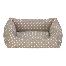 Pet Comfort Uniform Bej Puantiyeli M 60x50 cm Kedi ve Köpek Yatağı