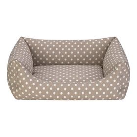 Pet Comfort Uniform Bej Puantiyeli M 60x50 cm Kedi ve Köpek Yatağı