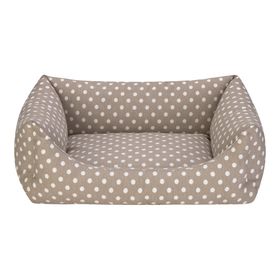 Pet Comfort Uniform Bej Puantiyeli M 60x50 cm Kedi ve Köpek Yatağı