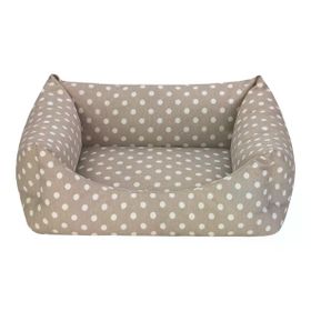 Pet Comfort Uniform Bej Puantiyeli S 50x40 cm Kedi ve Köpek Yatağı