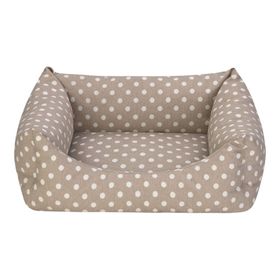 Pet Comfort Uniform Bej Puantiyeli S 50x40 cm Kedi ve Köpek Yatağı