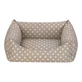 Pet Comfort Uniform Bej Puantiyeli S 50x40 cm Kedi ve Köpek Yatağı