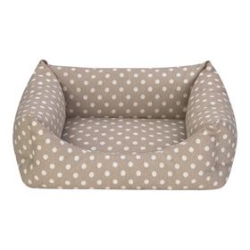 Pet Comfort Uniform Bej Puantiyeli S 50x40 cm Kedi ve Köpek Yatağı