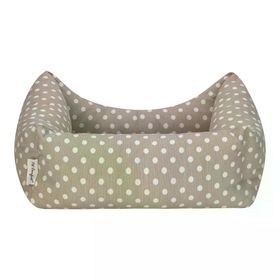 Pet Comfort Uniform Bej Puantiyeli S 50x40 cm Kedi ve Köpek Yatağı