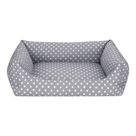 Pet Comfort Uniform Gri Puantiyeli L 70x60 cm Köpek Yatağı