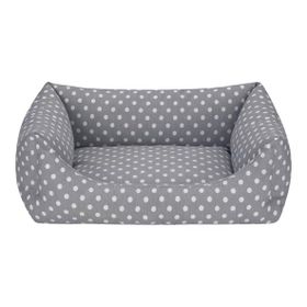 Pet Comfort Uniform Gri Puantiyeli M 60x50 cm Köpek Yatağı