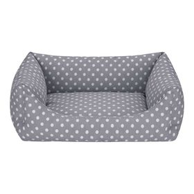 Pet Comfort Uniform Gri Puantiyeli M 60x50 cm Köpek Yatağı