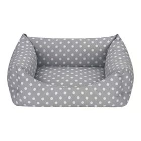 Pet Comfort Uniform Gri Puantiyeli S 50x40 cm Köpek Yatağı