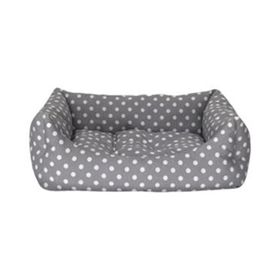 Pet Comfort Uniform Puantiyeli Gri Xsmall 40x50 cm Kedi ve Köpek Yatağı