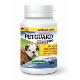 Pet Guard 100 Adet Köpekler İçin Ekinezya Beta Glukan Ve Çinkolu Immunis Tableti