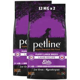 Pet Line Puppy Kids Kuzu Etli Düşük Tahıllı 24 kg Kuru Köpek Maması