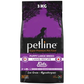 Pet Line Puppy Kids Kuzu Etli Düşük Tahıllı 3 kg Kuru Köpek Maması