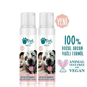 Pet Love Durulanmayan Çilek Kokulu Köpük 2x225 ml Kedi Şampuanı