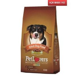Pet Lovers 1 kg Açık Biftekli Yetişkin Köpek Maması