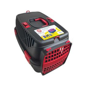 Pet Plast'art 48x32,5x31 cm Kırmızı Kedi Köpek Seyehat Taşıma Çantası
