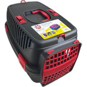 Pet Plast'art 48x32,5x31 cm Kırmızı Kedi Köpek Seyehat Taşıma Çantası