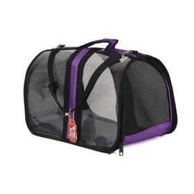 Pet Pretty 28x44x28 cm Mor Bacco Milano Şeffaf Kedi ve Köpek Taşıma Çantası