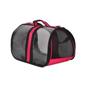 Pet Pretty 28x44x28 cm Pembe Bacco Milano Şeffaf Kedi ve Köpek Taşıma Çantası