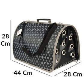 Pet Pretty 28x44x28 cm Siyah Flybag Kapalı Kedi ve Köpek Taşıma Çantası