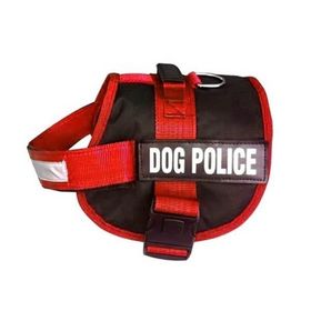 Pet Pretty Kırmızı Dog Police Large Göğüs Tasması