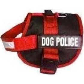 Pet Pretty Kırmızı Dog Police Small Göğüs Tasması