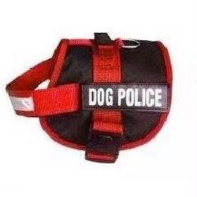 Pet Pretty Kırmızı Dog Police Small Göğüs Tasması