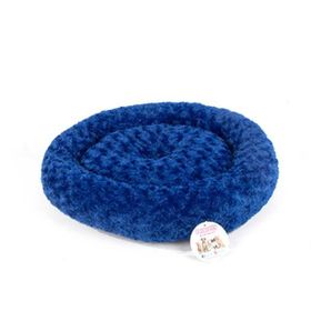 Pet Pretty Peluş Mavi 55x55 cm Simit Köpek Yatağı