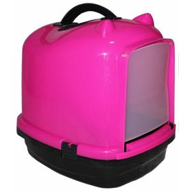 Pet Style Comfort Pembe Kapalı Kedi Tuvalet Kabı
