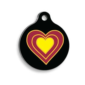 Pet Tag Art Aşk Yankılansın Yuvarlak Kedi ve Köpek Künyesi