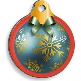 Pet Tag Art Christmas Serisi Garnish Yuvarlak Kedi ve Köpek Künyesi