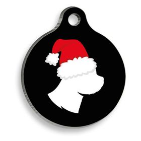 Pet Tag Art Christmas Serisi Yorkie Suliet Yuvarlak Köpek Künyesi
