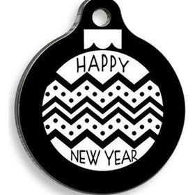 Pet Tag Art Large: 3,8 cm Christmas Serisi Garnish Yuvarlak Kedi Ve Köpek Künyesi