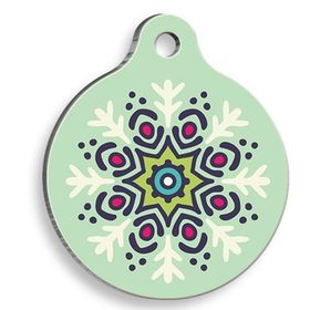 Pet Tag Art Mandala Yuvarlak Medium 3 cm Kedi Ve Köpek Künyesi