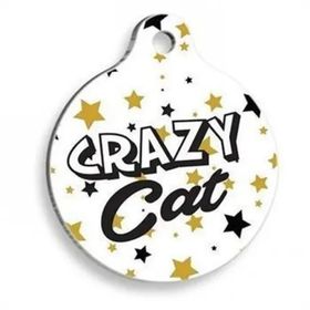 Pet Tag Art Qr Smart ID Crazy Cat Kedi Künyesi