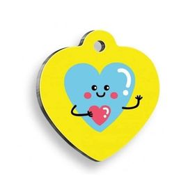 Pet Tag Art Selam Aşk Kalp Kedi ve Köpek Künyesi