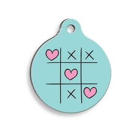 Pet Tag Art XOXO Yuvarlak Kedi ve Köpek Künyesi